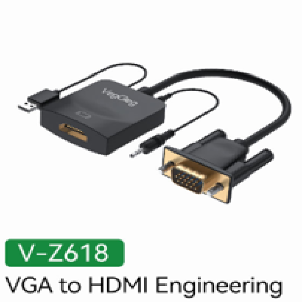 VGA to HDMI Converter with Audio and Power - V-Z618
