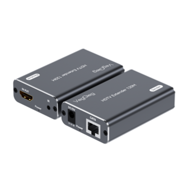 Bộ kéo dài HDMI 120M qua Lan Network Extender with IR  remoter - V-HD120
