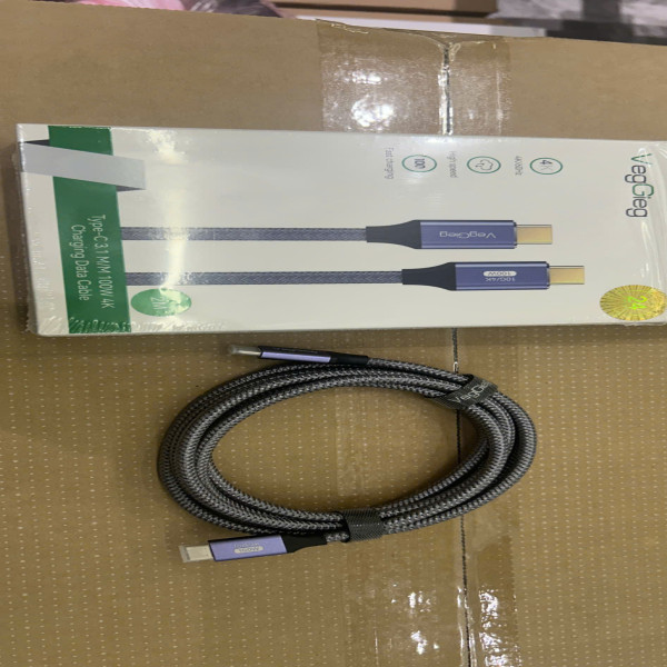 Dây USB Type-C to Type-C 3.1 Gen1 dài 2M hỗ trợ 4K60Hz dữ liệu 5Gbps sạc PD60W veggieg V-H921